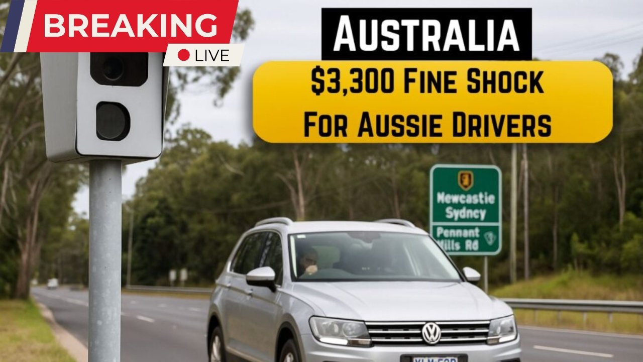 $3,300 Fines for Speeding – New Australian Cameras Catch Drivers from October 15