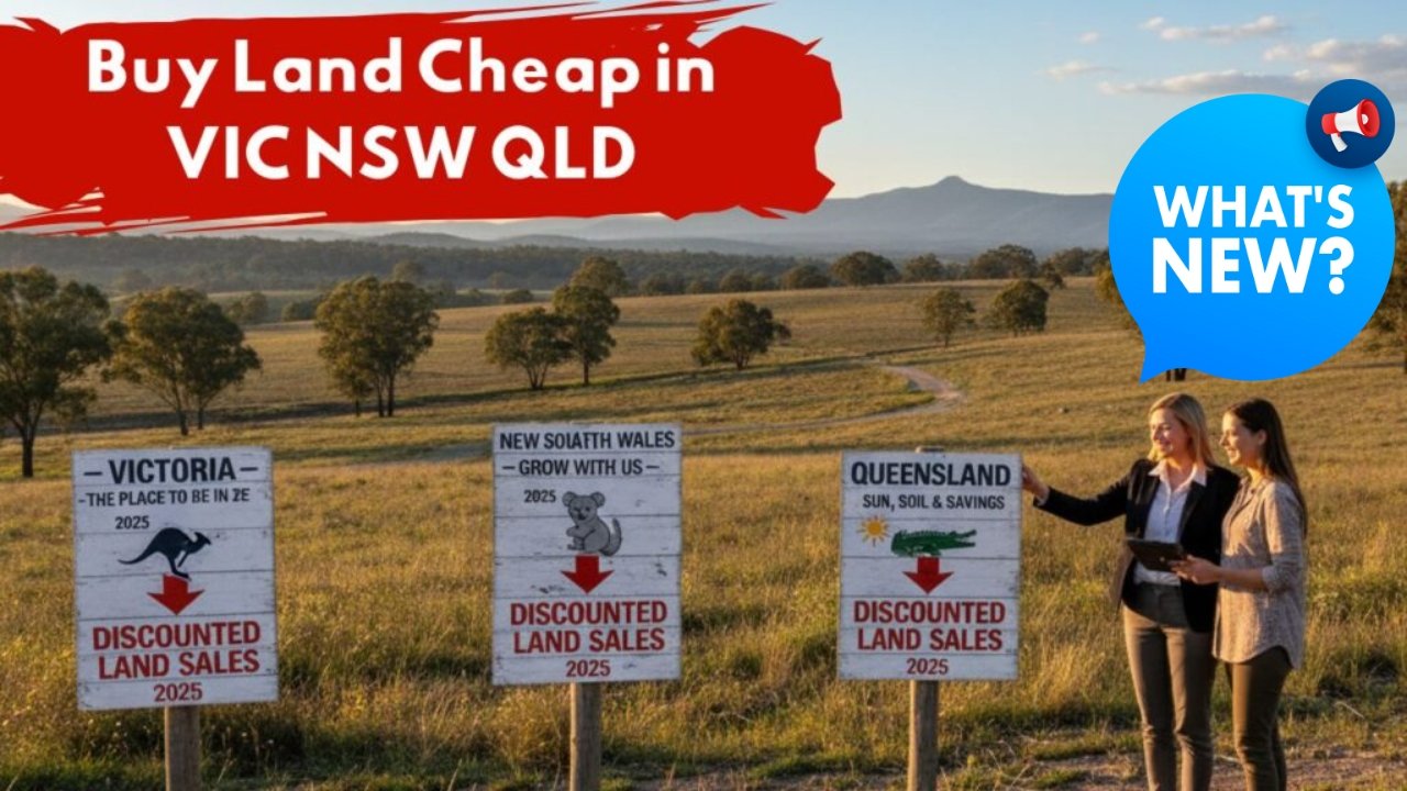Land Prices Drop Across NSW, VIC & QLD – Great Opportunity to Buy Property in 2025
