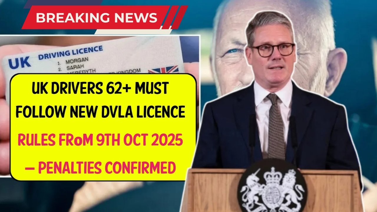 UK Driving Licence Changes 2025 – Over-62s Warned of New Rules and Penalties